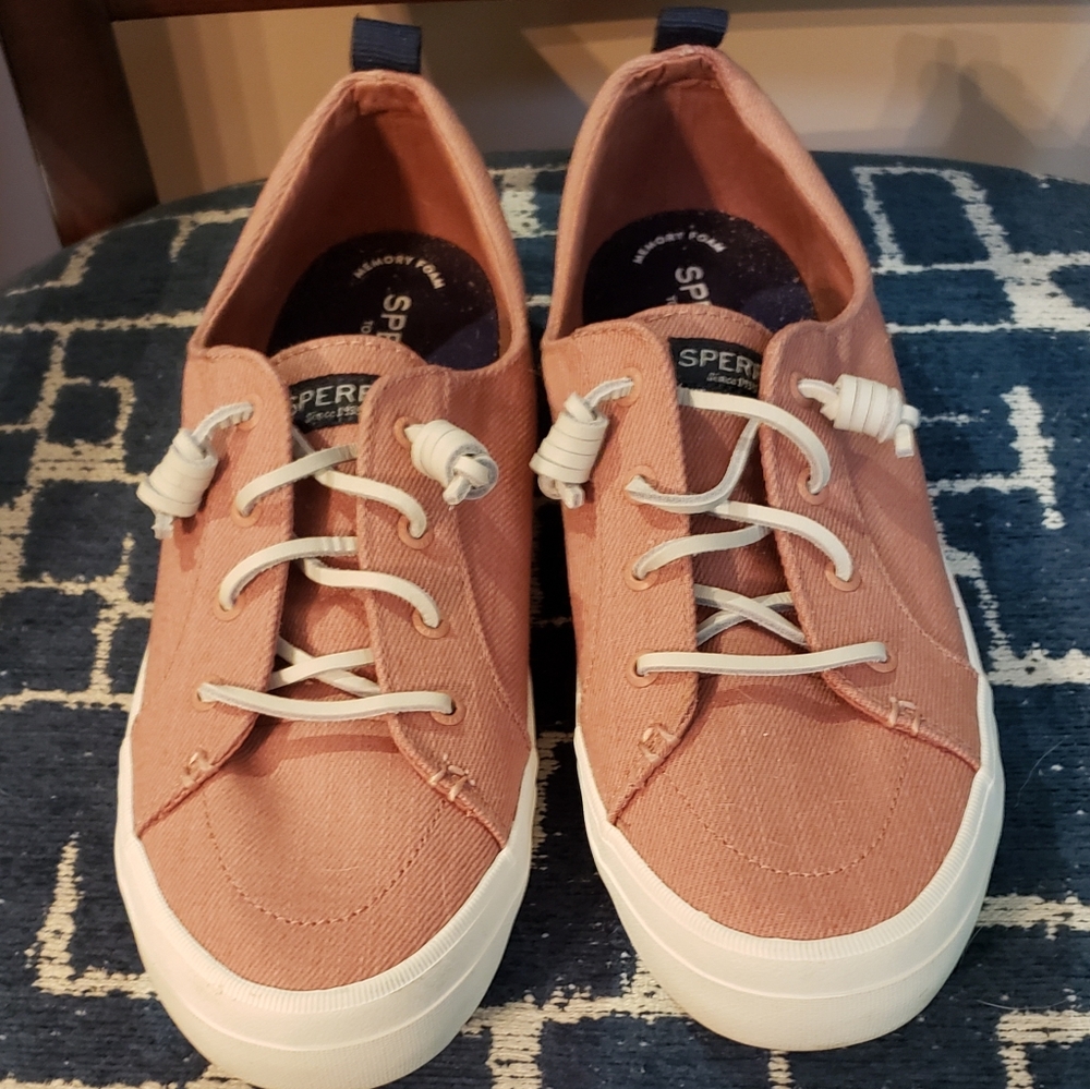 EUC Sperry Crest Vibe Sneakers  size 11  Dusty Rose